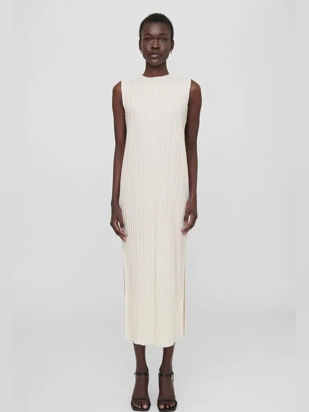 NWT Anine Bing Melanie Dress Ivory Large $350